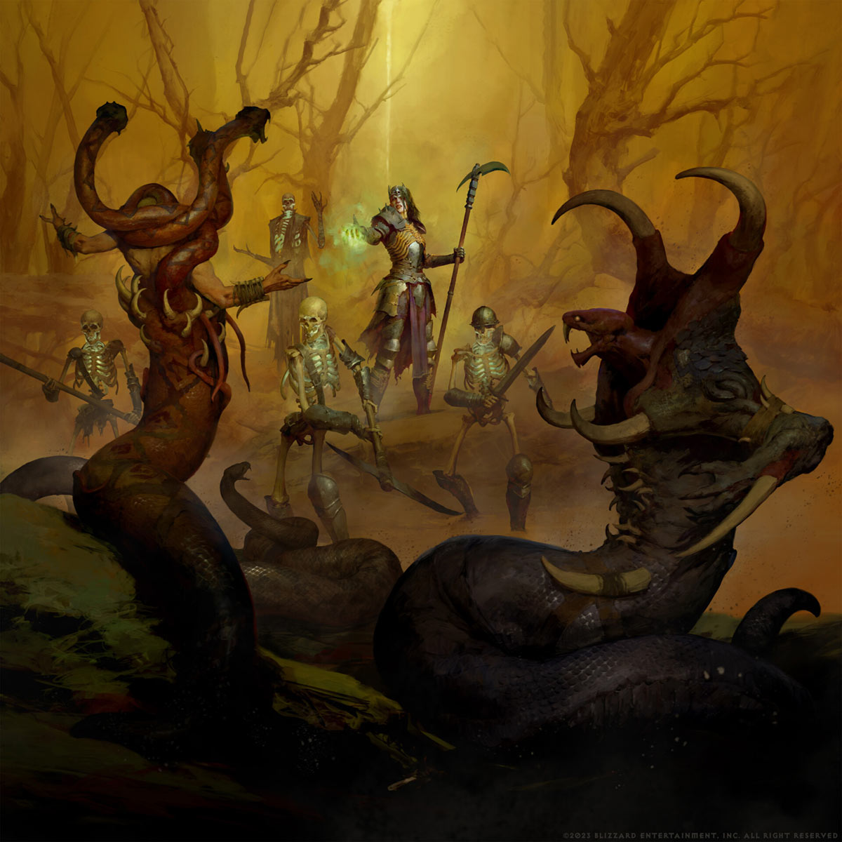 Necromancer Key Art from Diablo IV