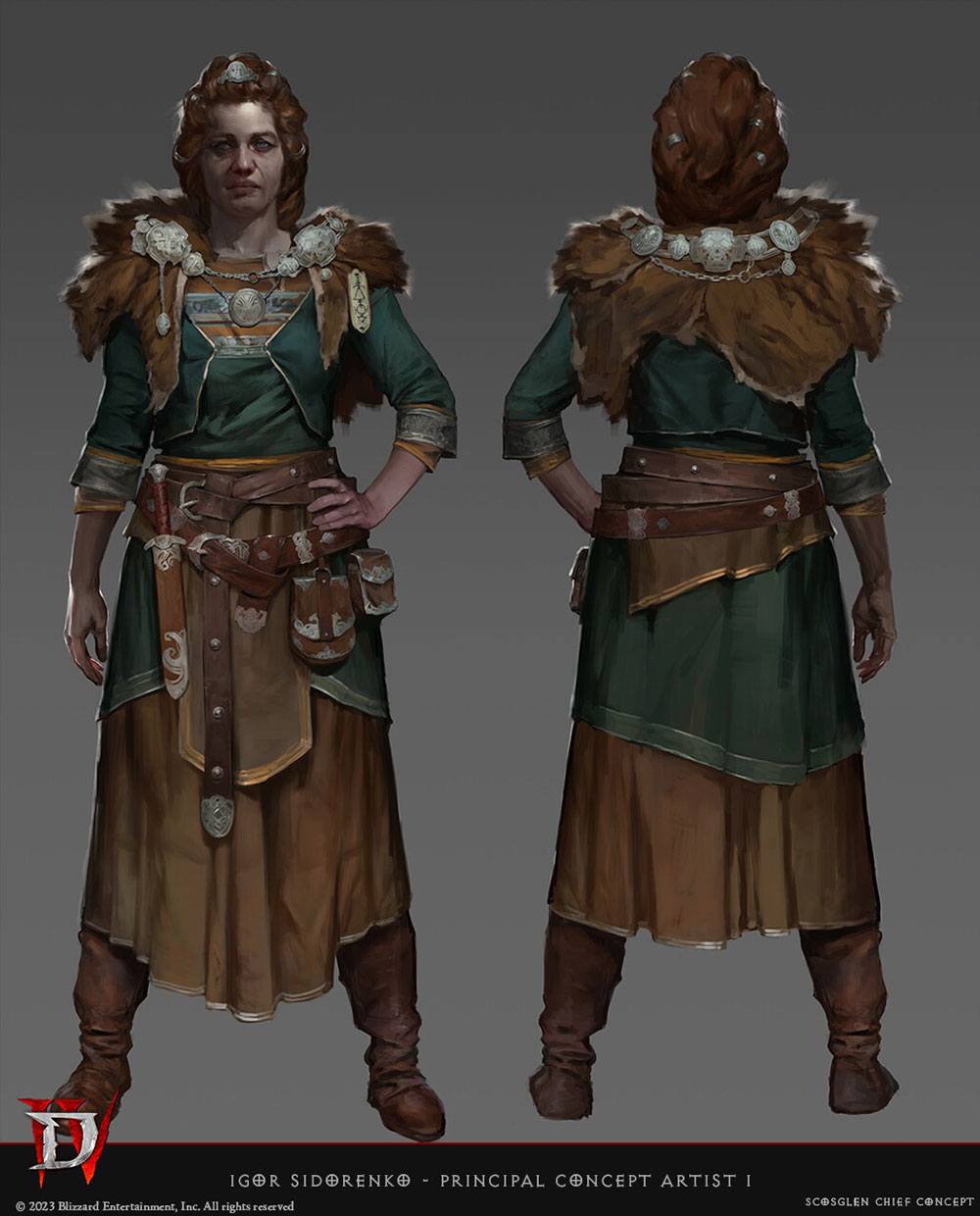 Scosglen Chieftain Concept Art from Diablo IV