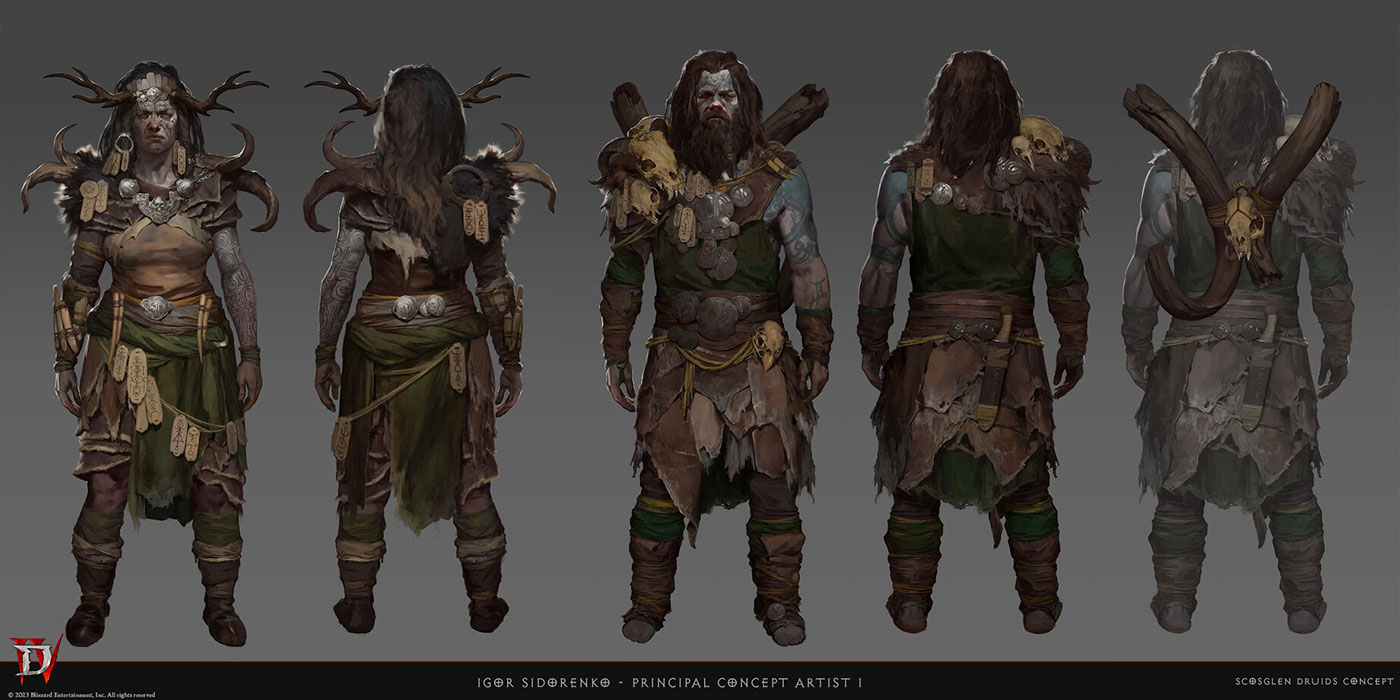Scosglen Druids Concepts from Diablo IV