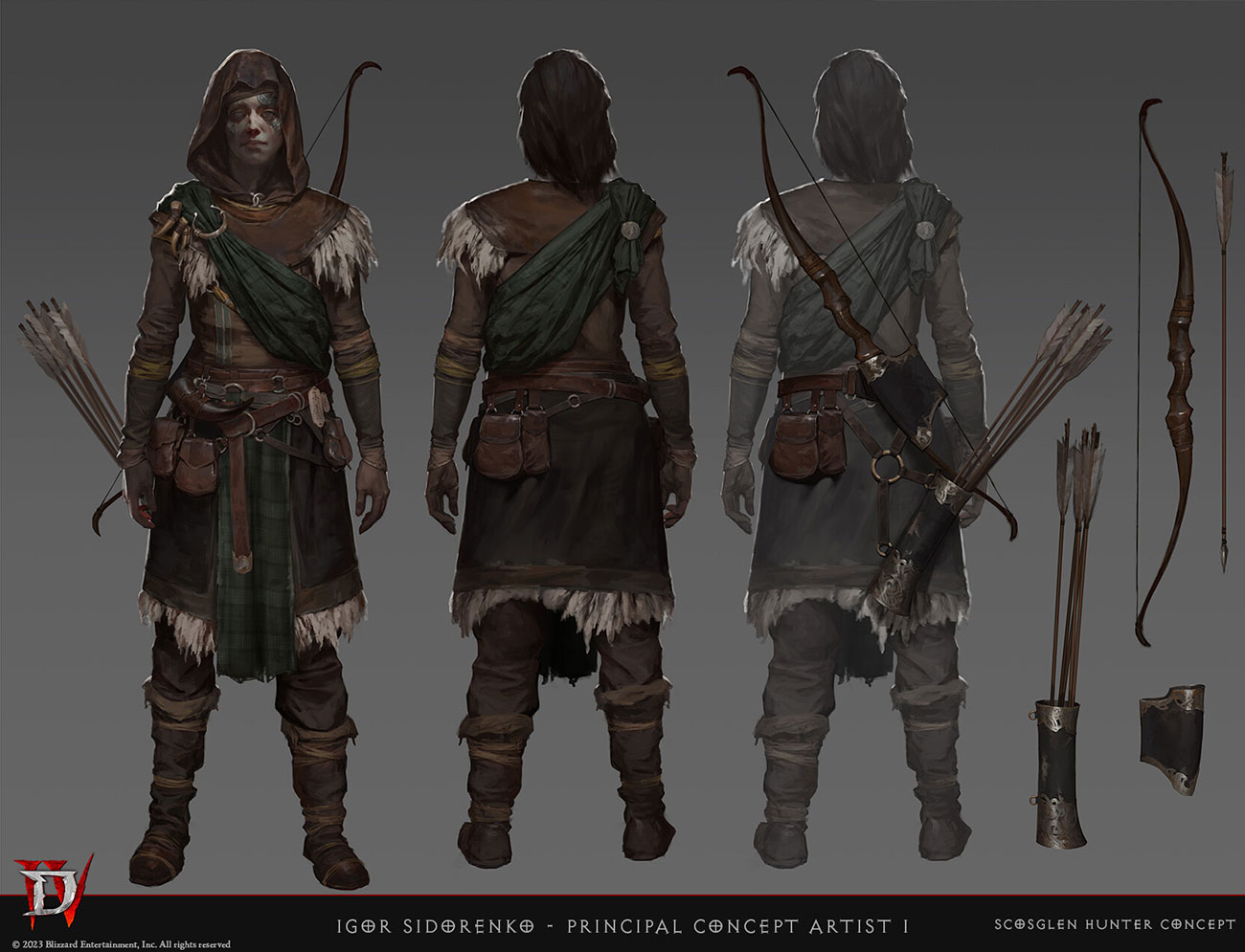 Scosglen Hunter Concept Art from Diablo IV