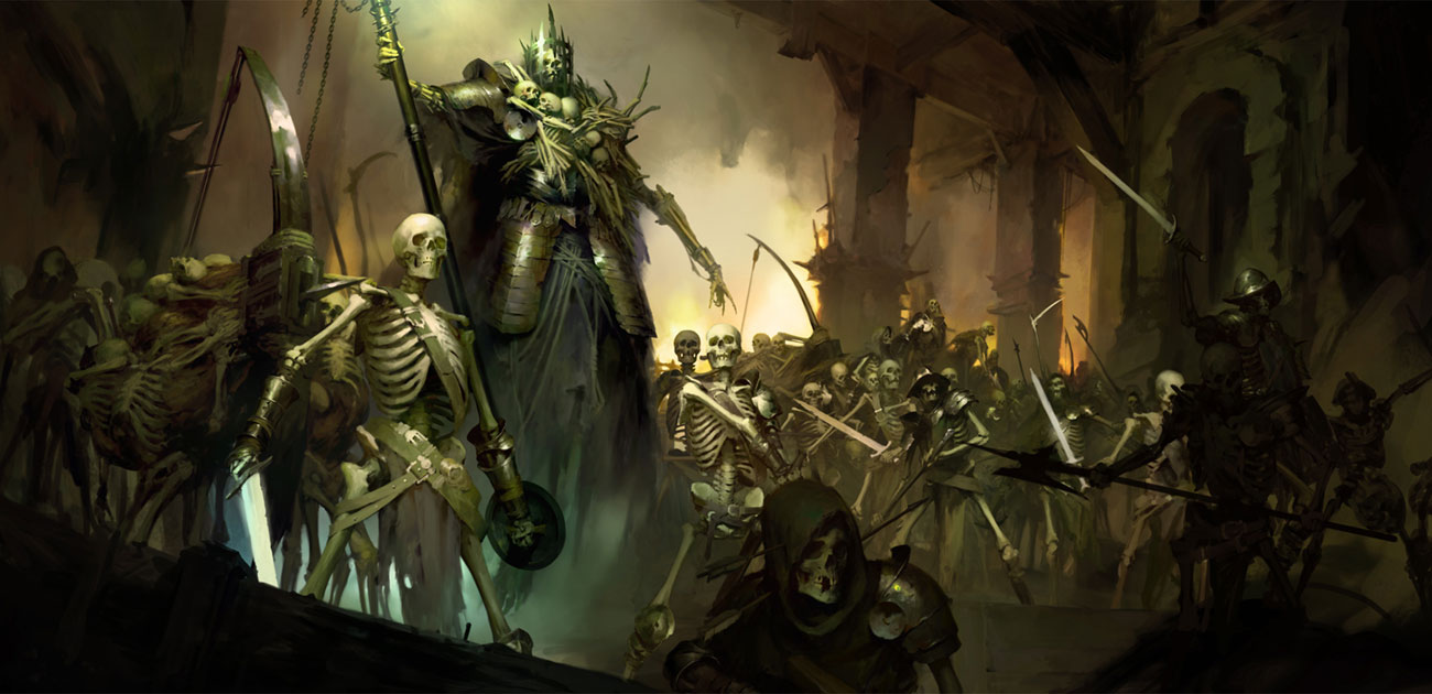 Skeletons Art from Diablo IV