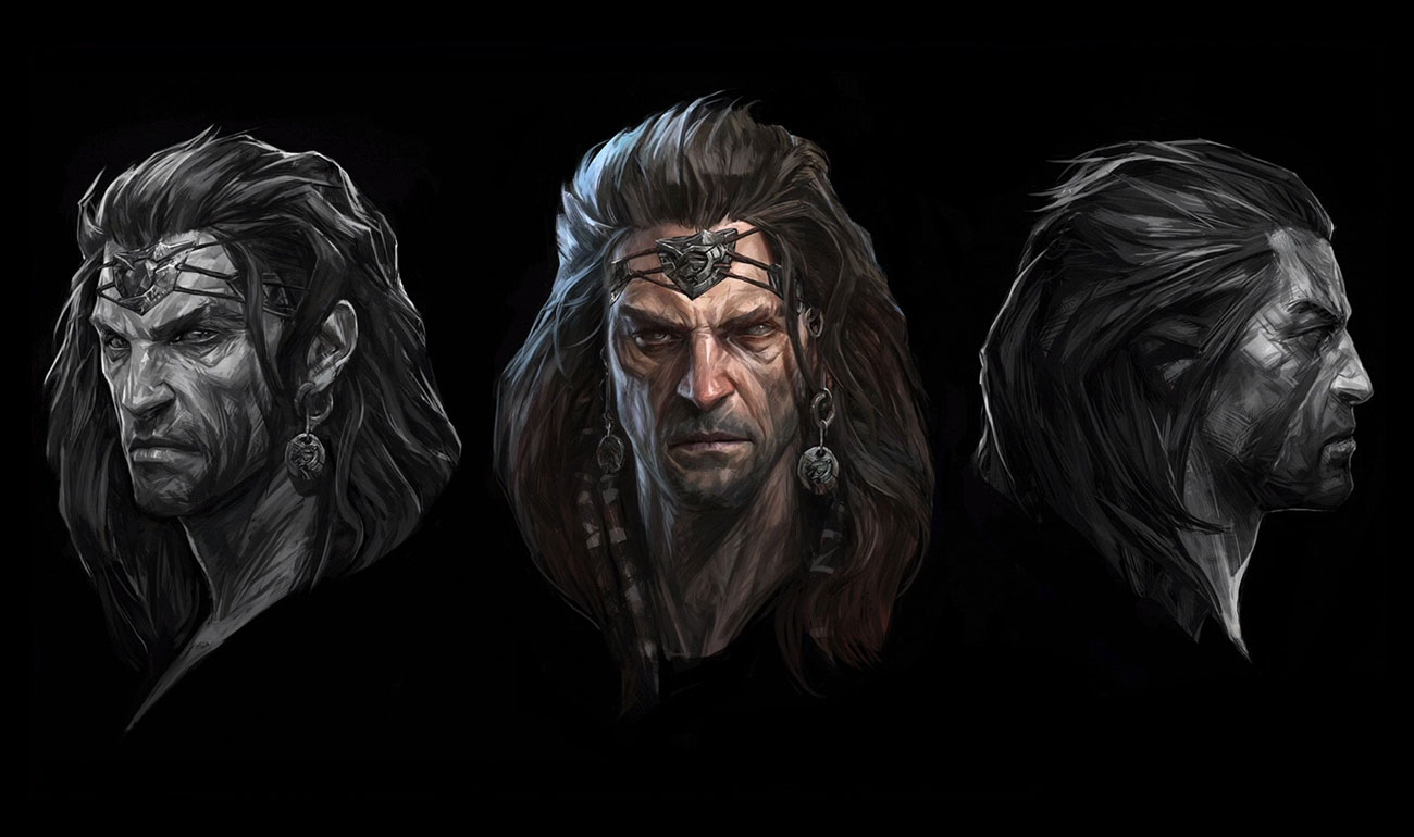 Sorcerer Portraits Art from Diablo IV