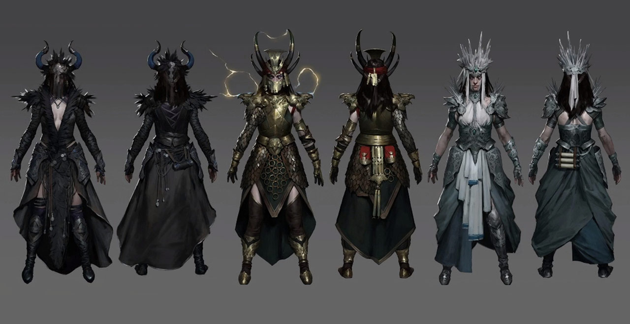 Sorceress Legendary Armor Art from Diablo IV