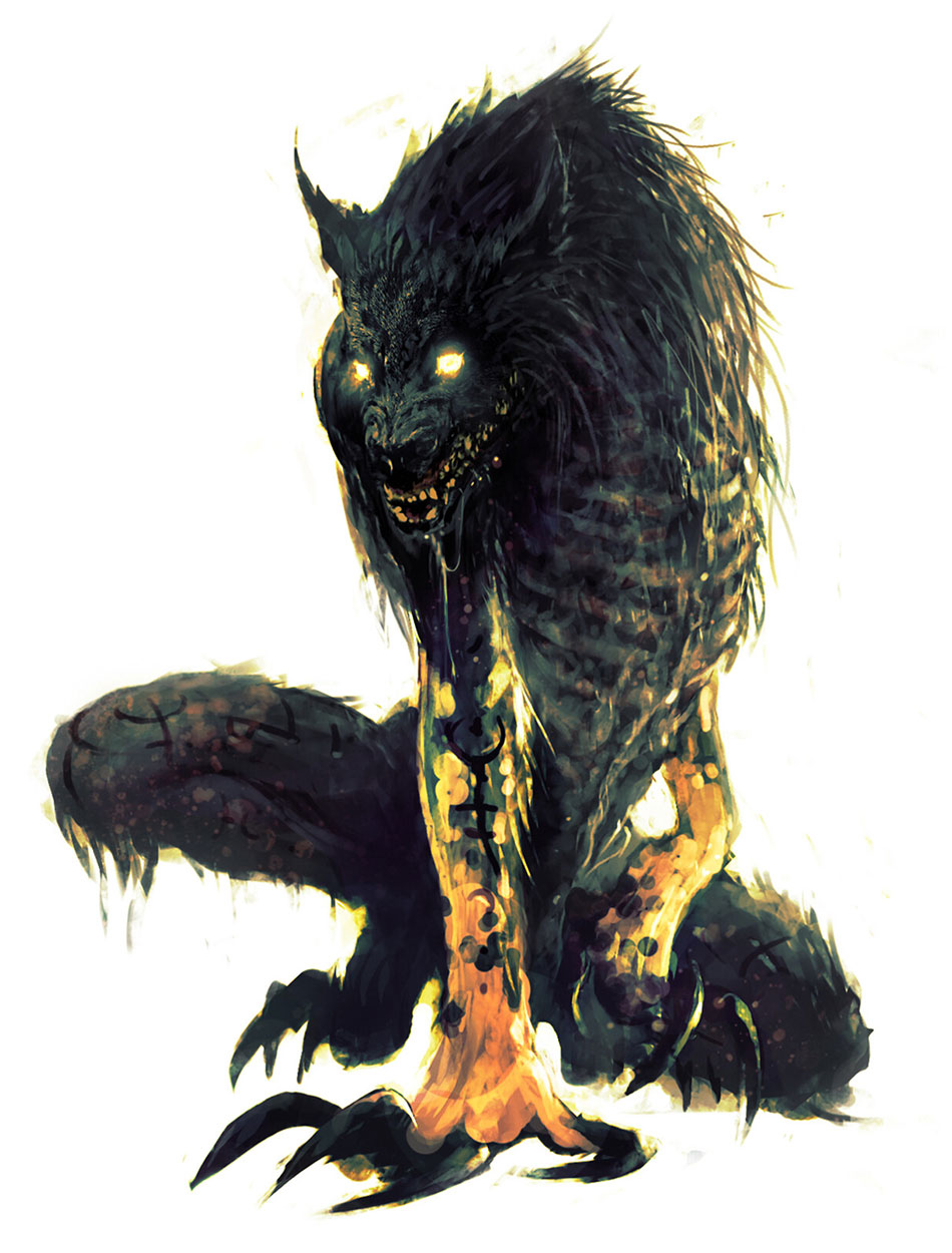 Werewolf Concept Art from Diablo IV