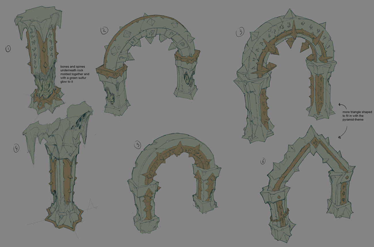 Belial Arches Art from Darksiders Genesis