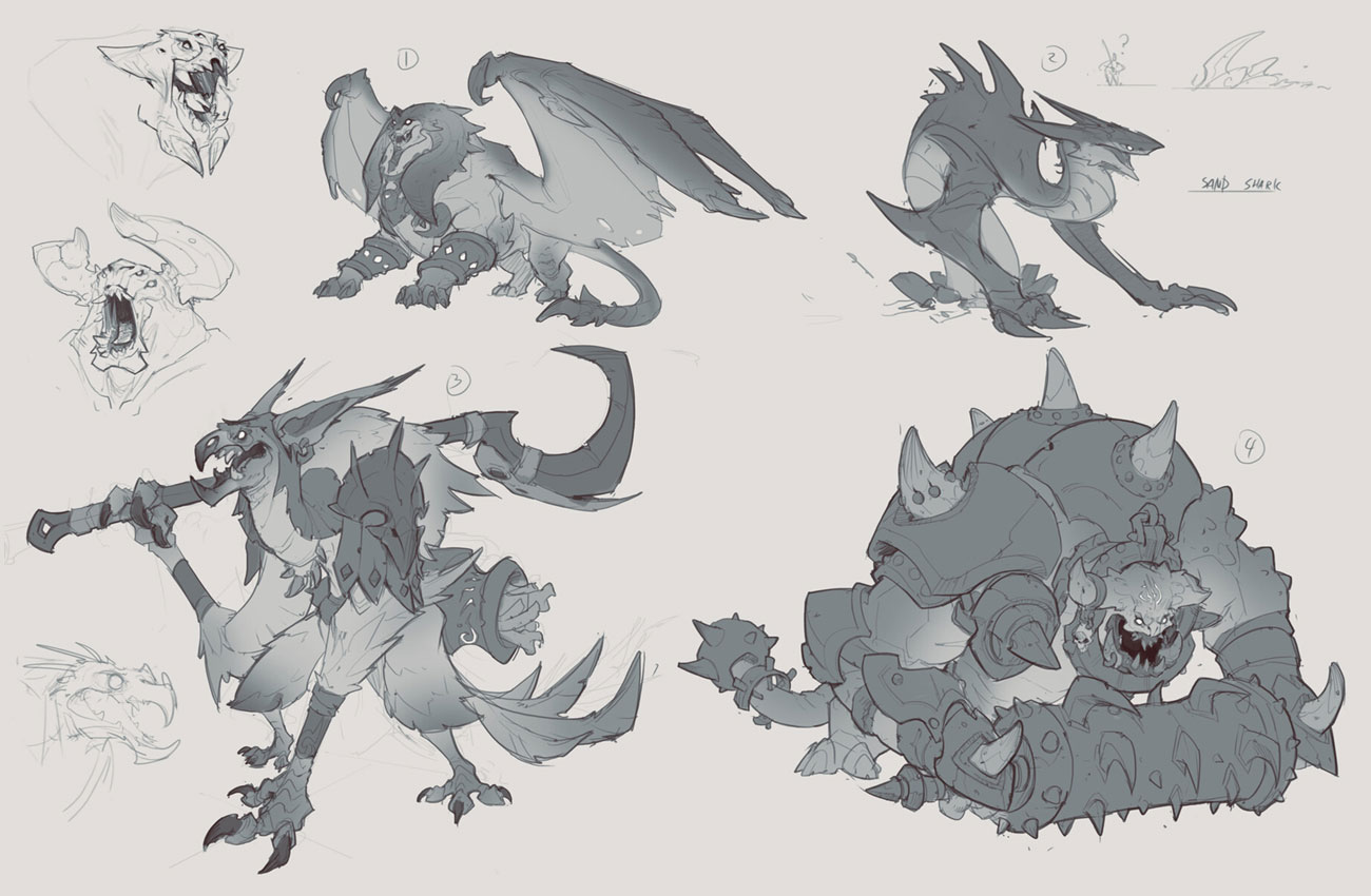 Demon Exploration Artwork from Darksiders Genesis