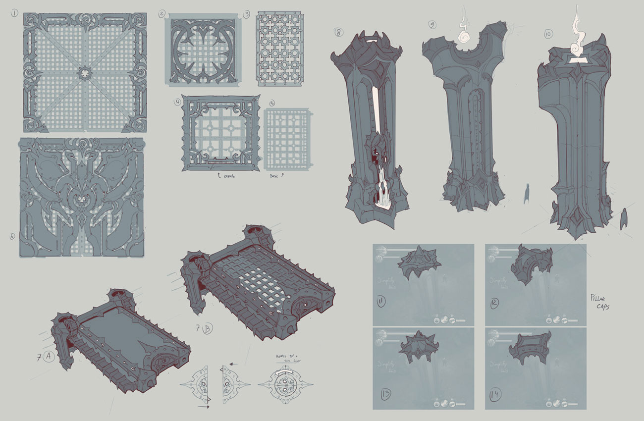 Demon Props Art from Darksiders Genesis
