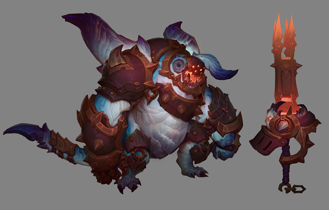 Gatling Demon Art from Darksiders Genesis