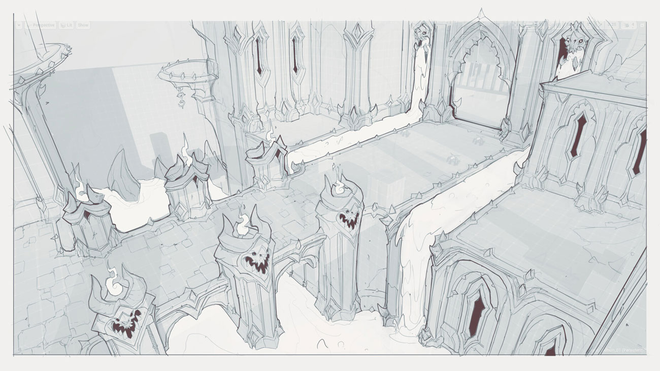 Hell Gate Art from Darksiders Genesis