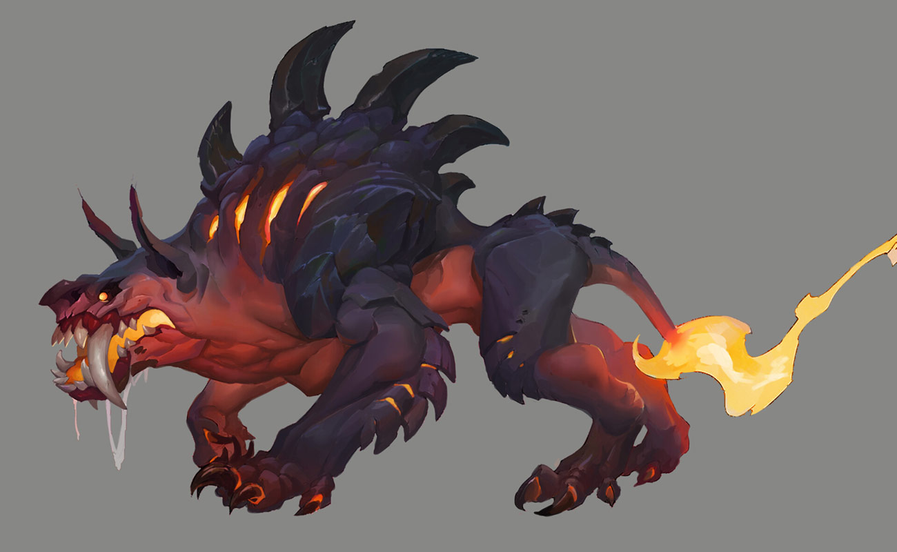 Hellhound Art from Darksiders Genesis