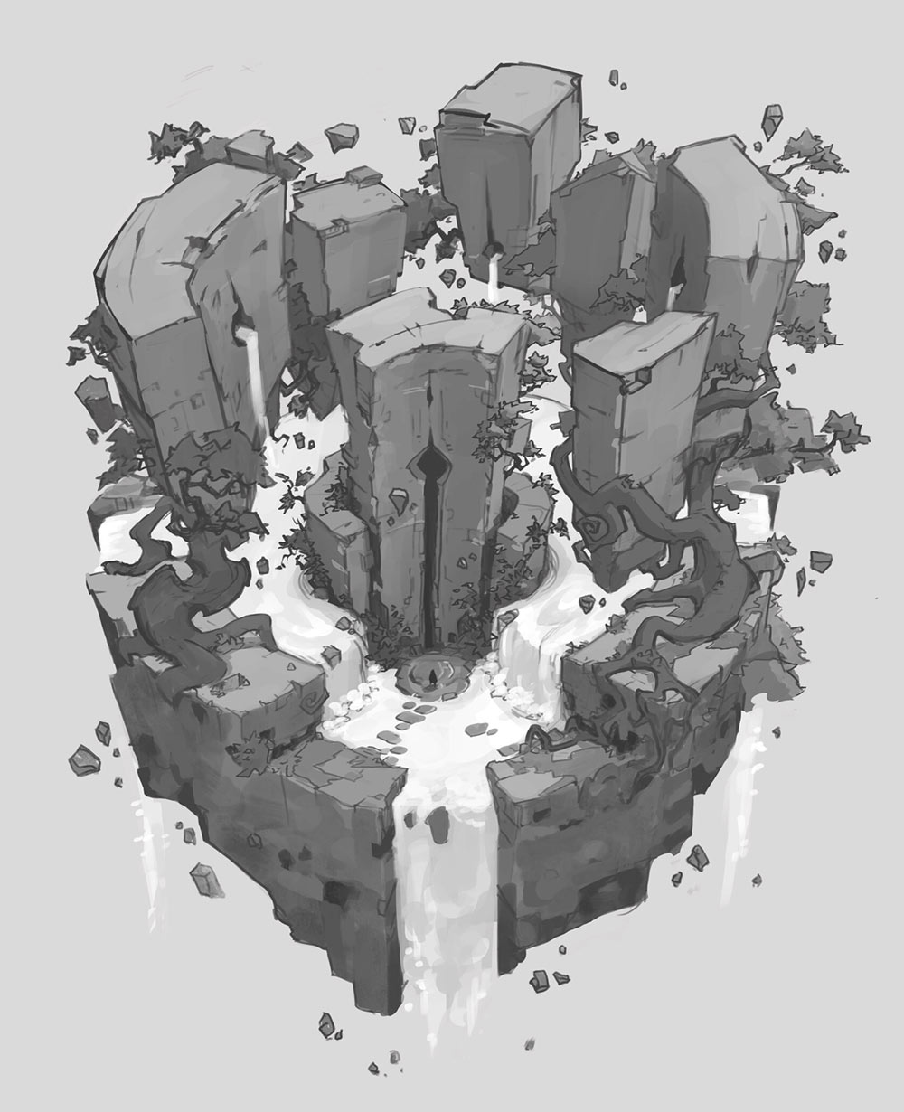 Keyhole Gate Art from Darksiders Genesis