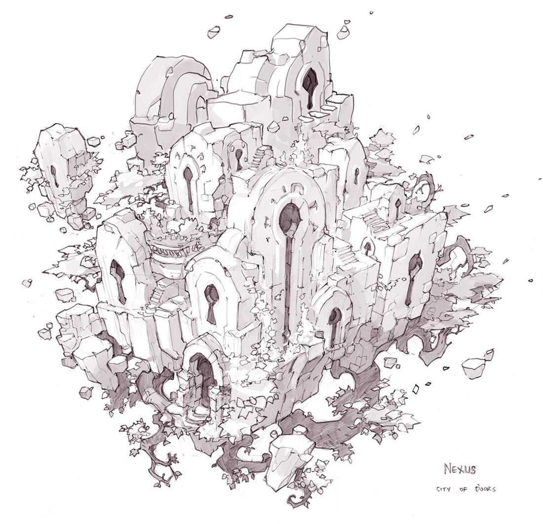Nexus, City of Doors Art from Darksiders Genesis