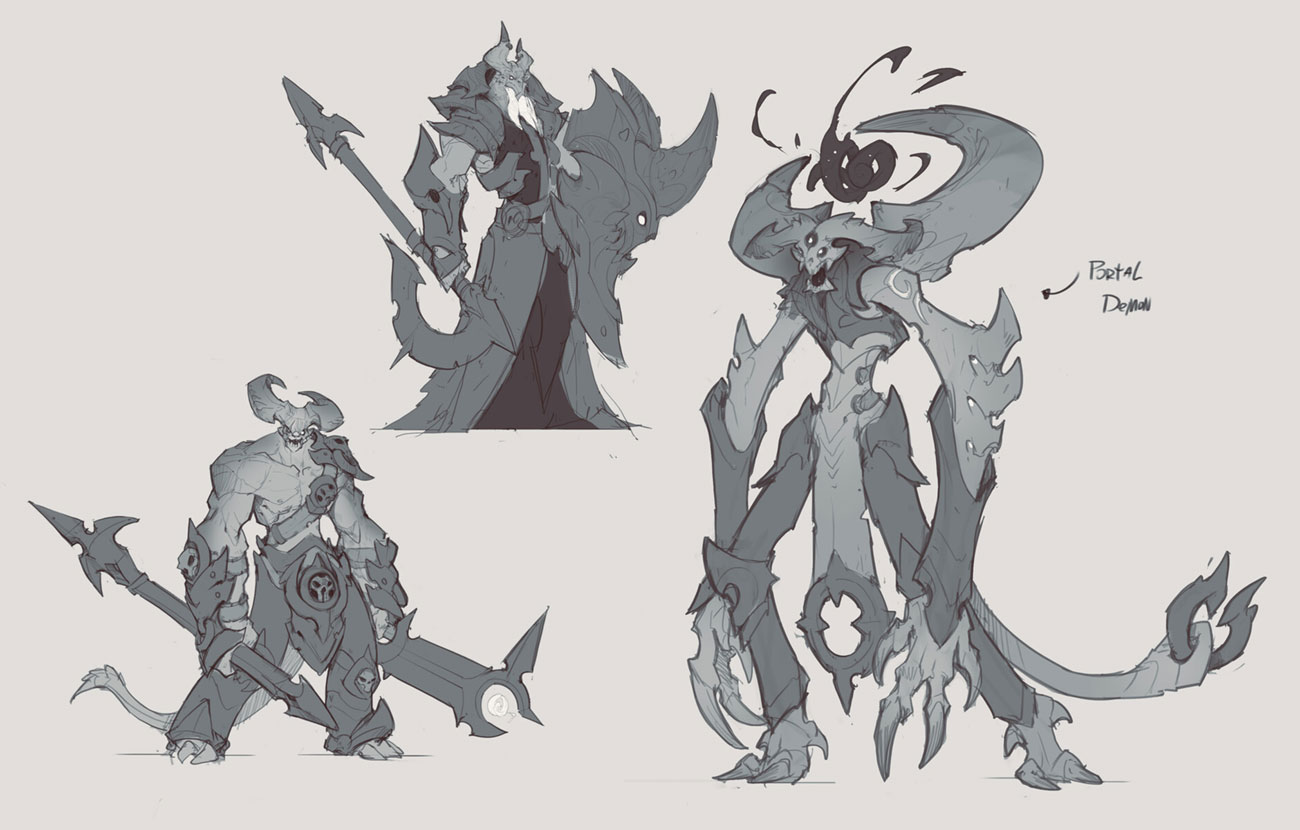 Portal Demon Art from Darksiders Genesis