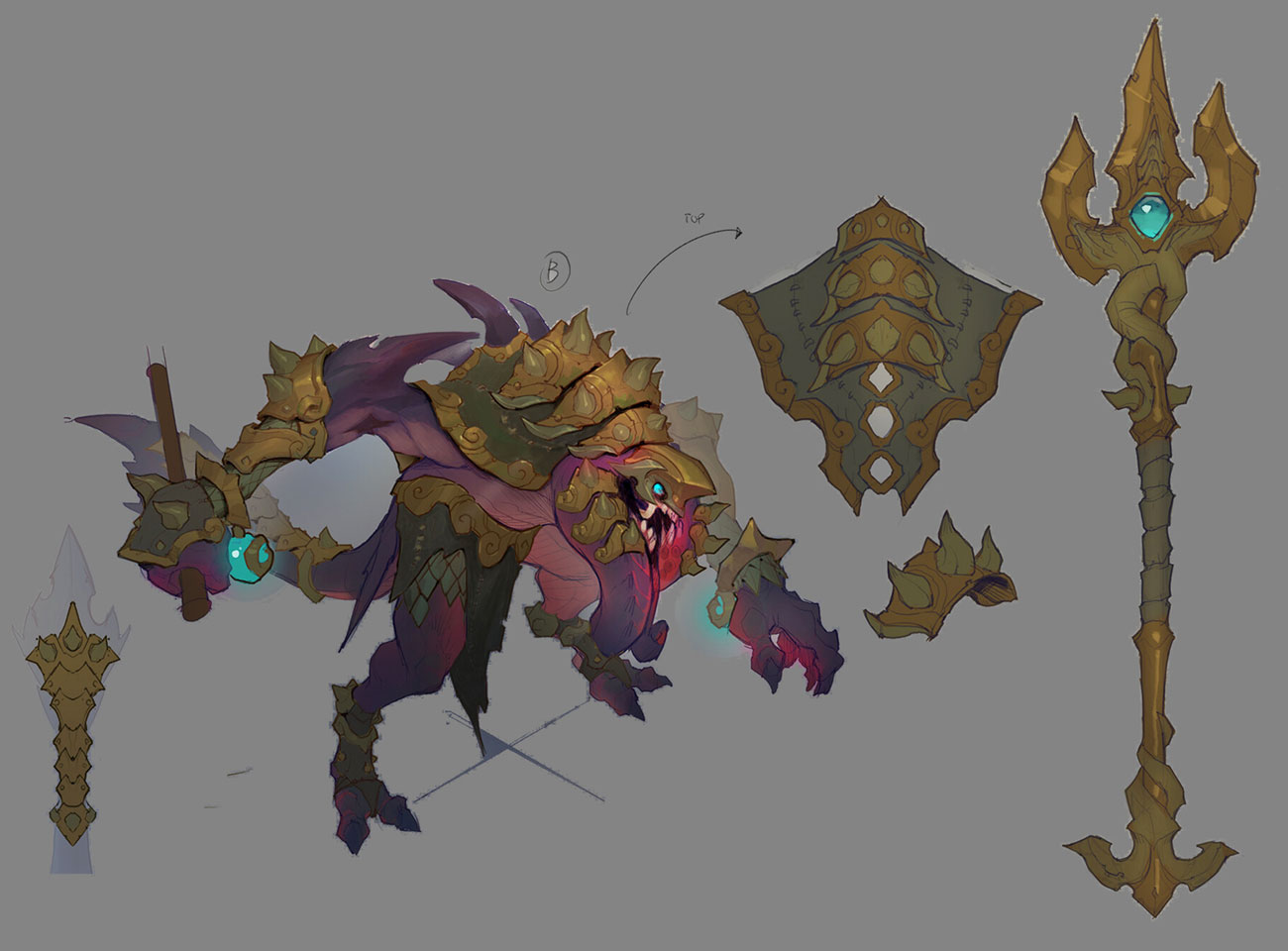 Tidehunter Art from Darksiders Genesis
