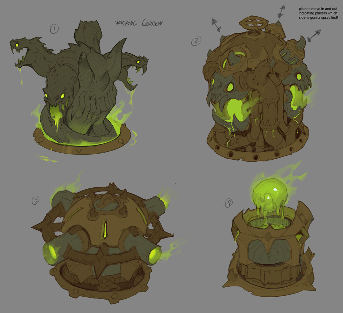 Weeping Gorgon Art from Darksiders Genesis