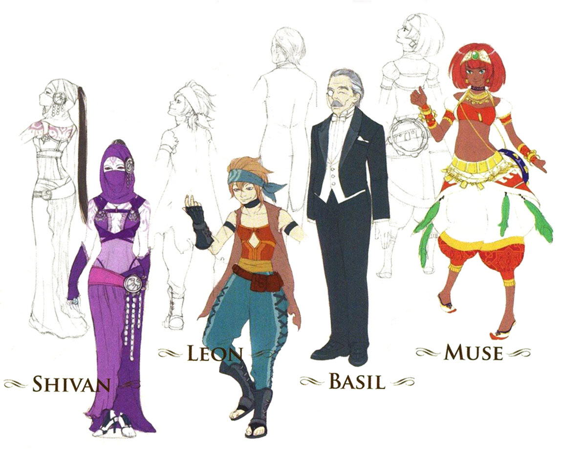 Shivan, Leon, Basil, & Muse Art from Eternal Poison