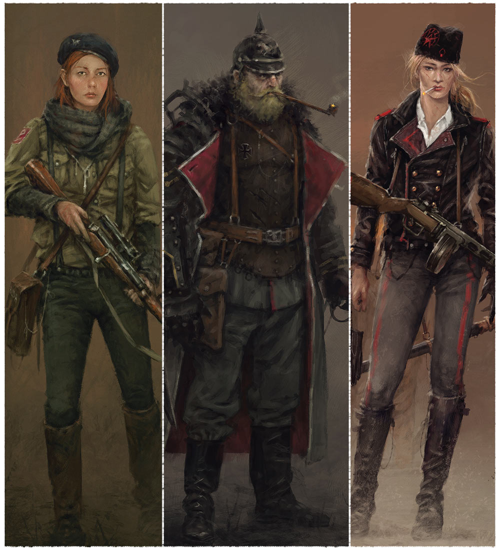 Characters Art from Iron Harvest