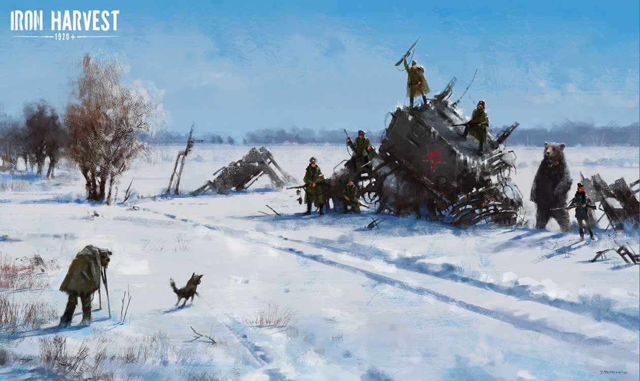 Mech on the Field Art from Iron Harvest