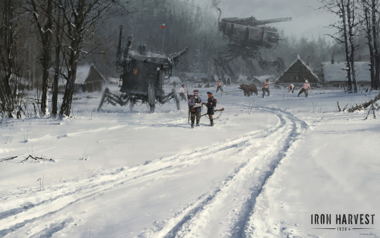 Snowball Fight Art from Iron Harvest