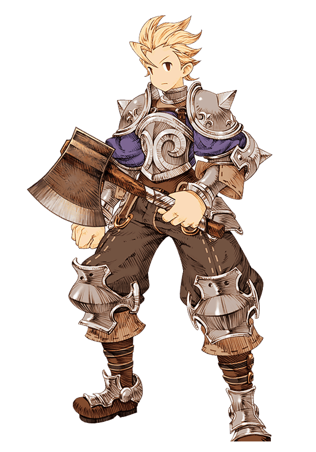 Male Axe Fighter Art from Knights of Glory