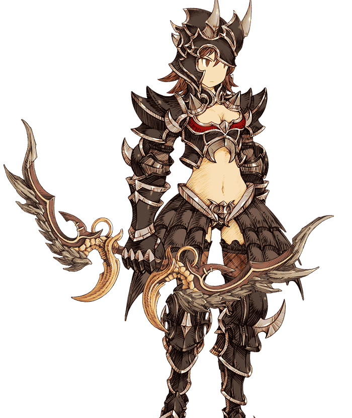 Female Dark Knight Artwork from Knights of Glory