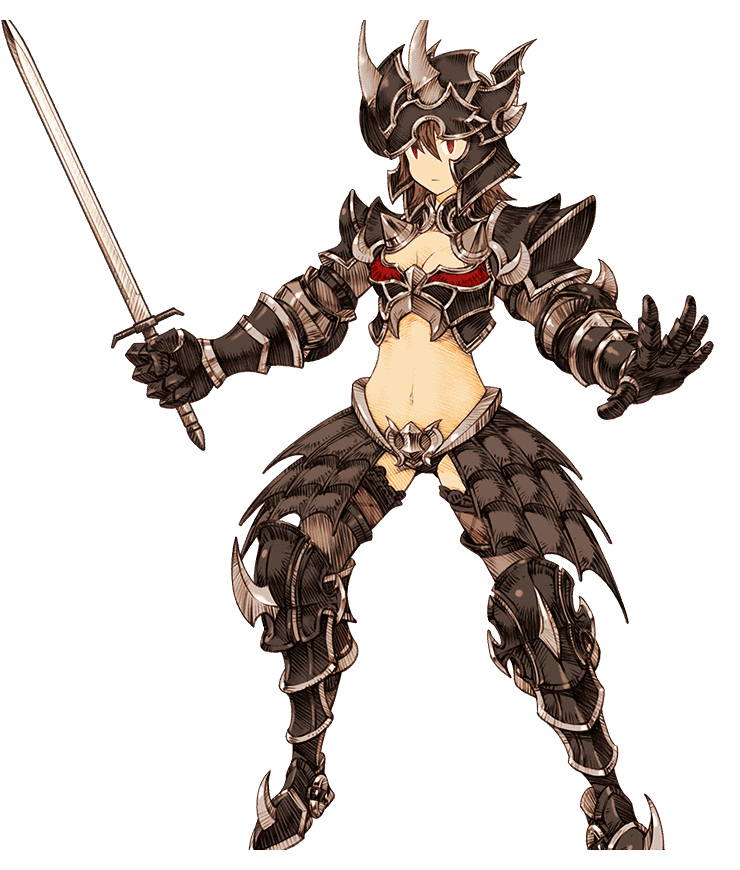 Female Dark Knight Art from Knights of Glory