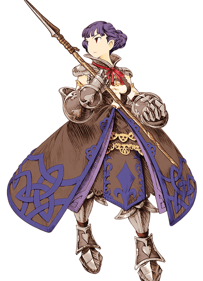 Female Grand Lancer Art from Knights of Glory