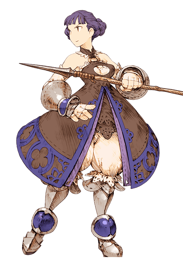 Female Lancer Art from Knights of Glory