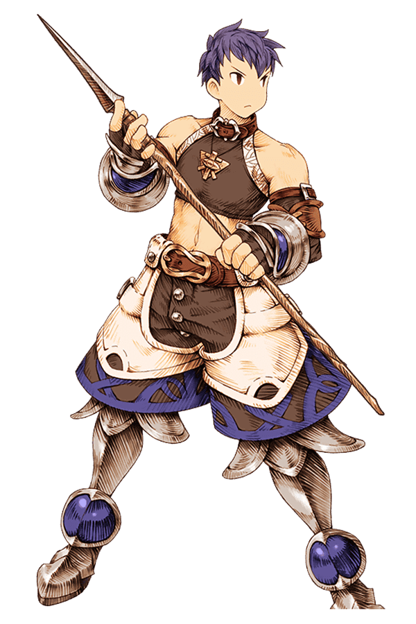 Male Lancer Art from Knights of Glory