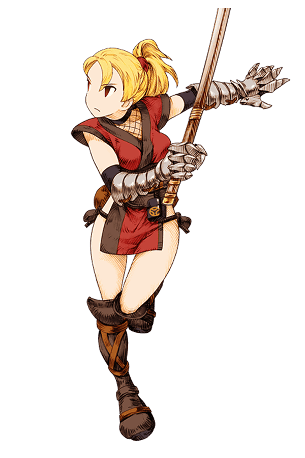 Female Ninja Artwork from Knights of Glory