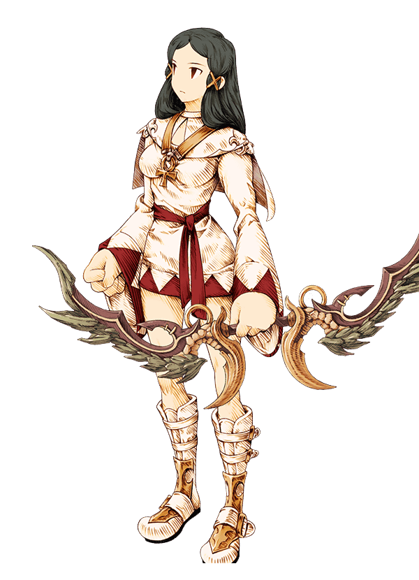 Female Priest Artwork from Knights of Glory