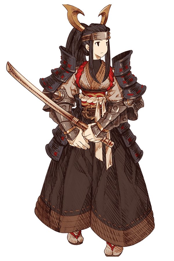 Female Samurai Art from Knights of Glory
