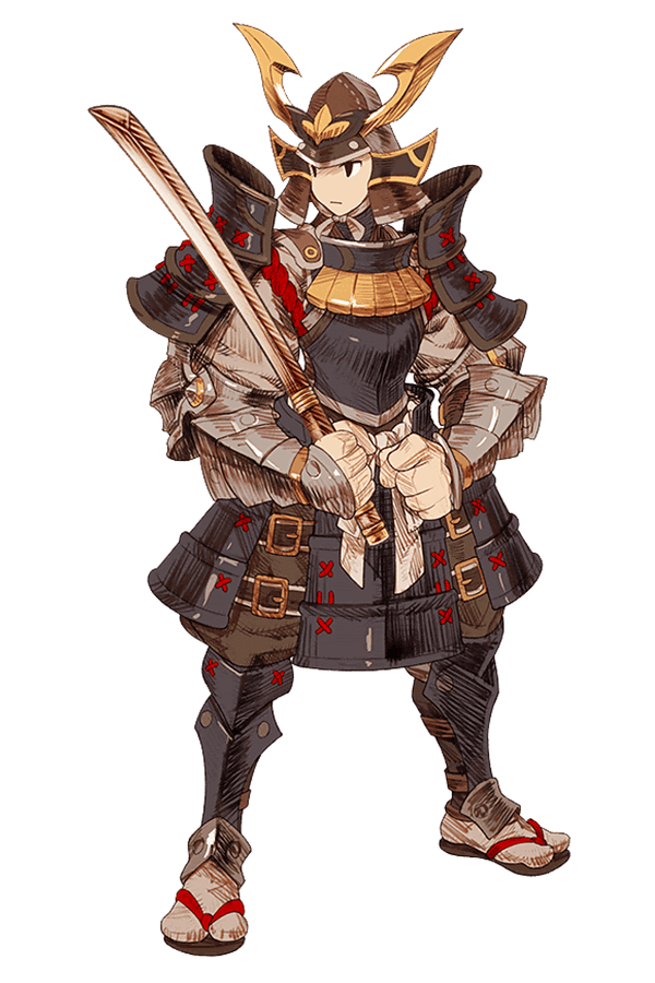 Male Samurai Art from Knights of Glory