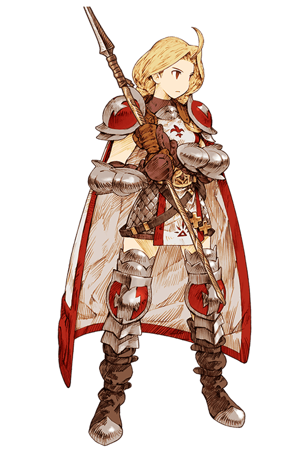 Female Temple Knight Art from Knights of Glory