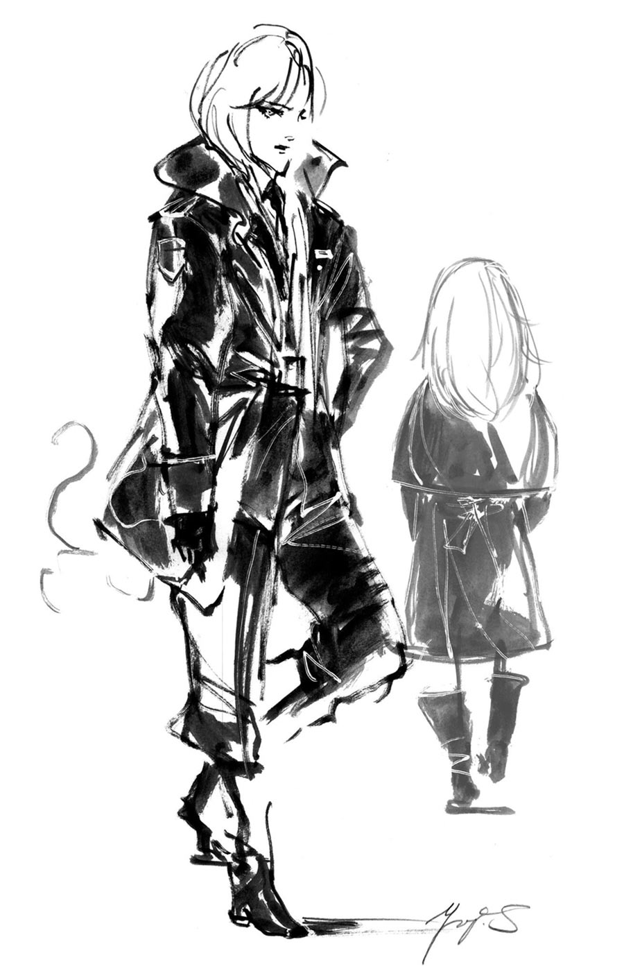 Olga Sketch from Left Alive