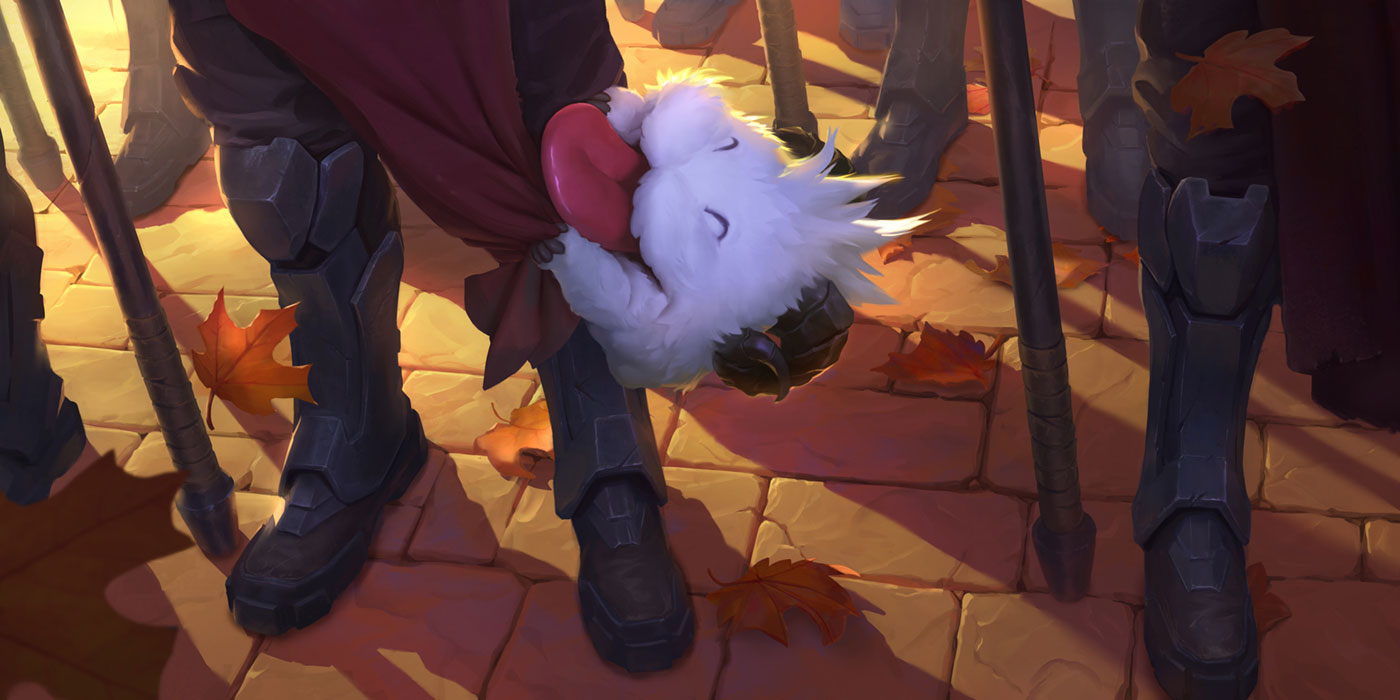 Affectionate Poro Art from Legends of Runeterra