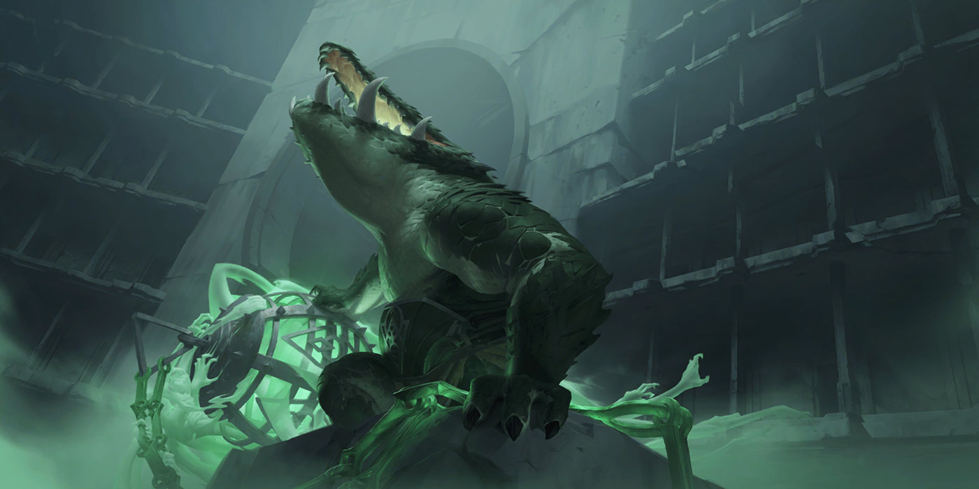 Ancient Crocolith Art from Legends of Runeterra