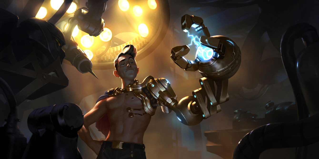 Armed Gearhead Art from Legends of Runeterra