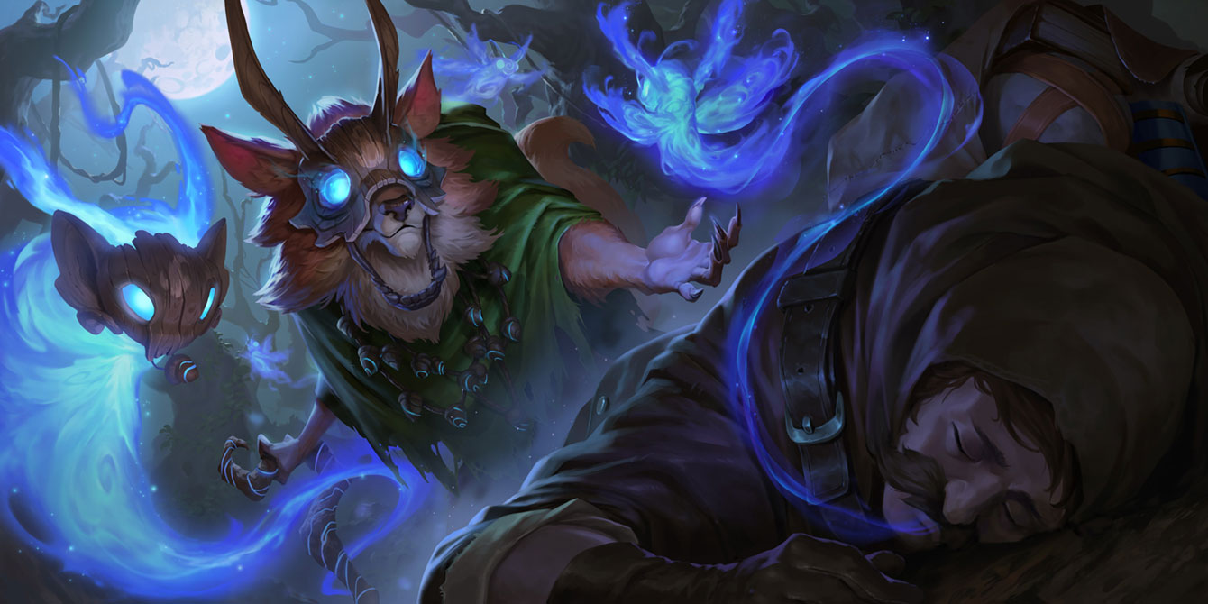Astral Fox Art from Legends of Runeterra