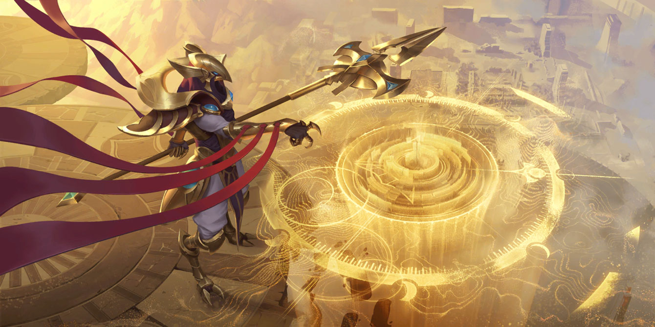 Azir Art from Legends of Runeterra