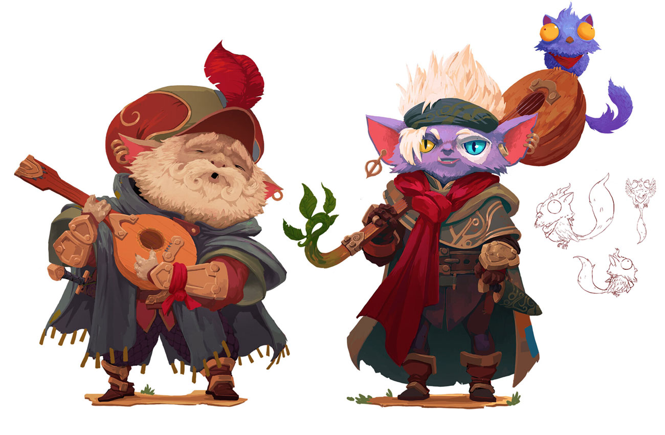 Babbling Balladeers Concept Art from Legends of Runeterra
