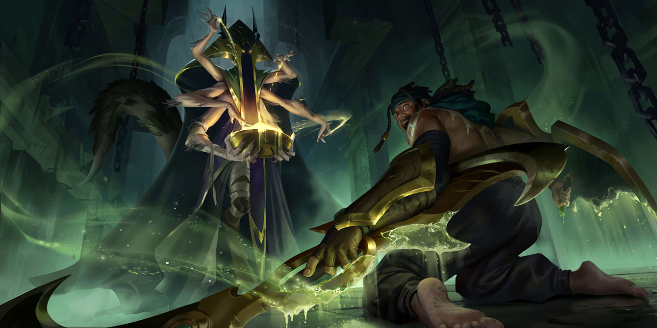 Baccai Sandspinner Art from Legends of Runeterra