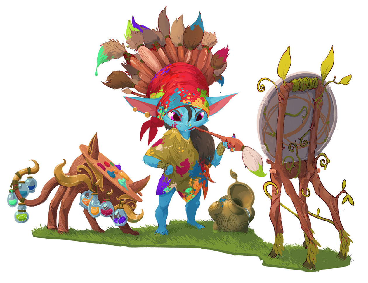Bandle Painter Concept Art from Legends of Runeterra