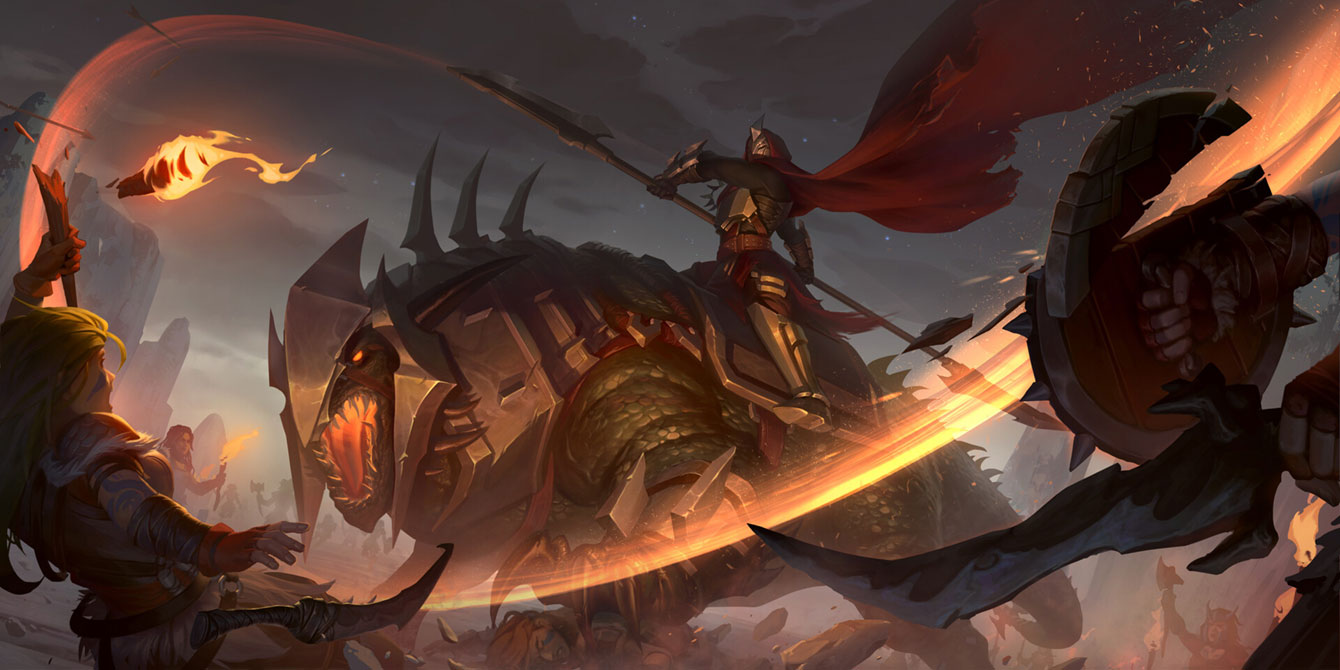 Basilisk Bloodseeker Art from Legends of Runeterra