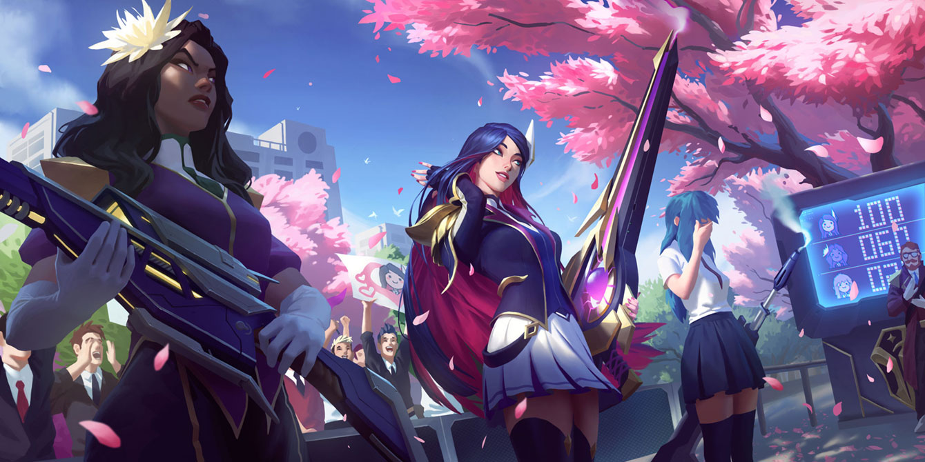 Battle Academia Caitlyn Level 2 Art from Legends of Runeterra