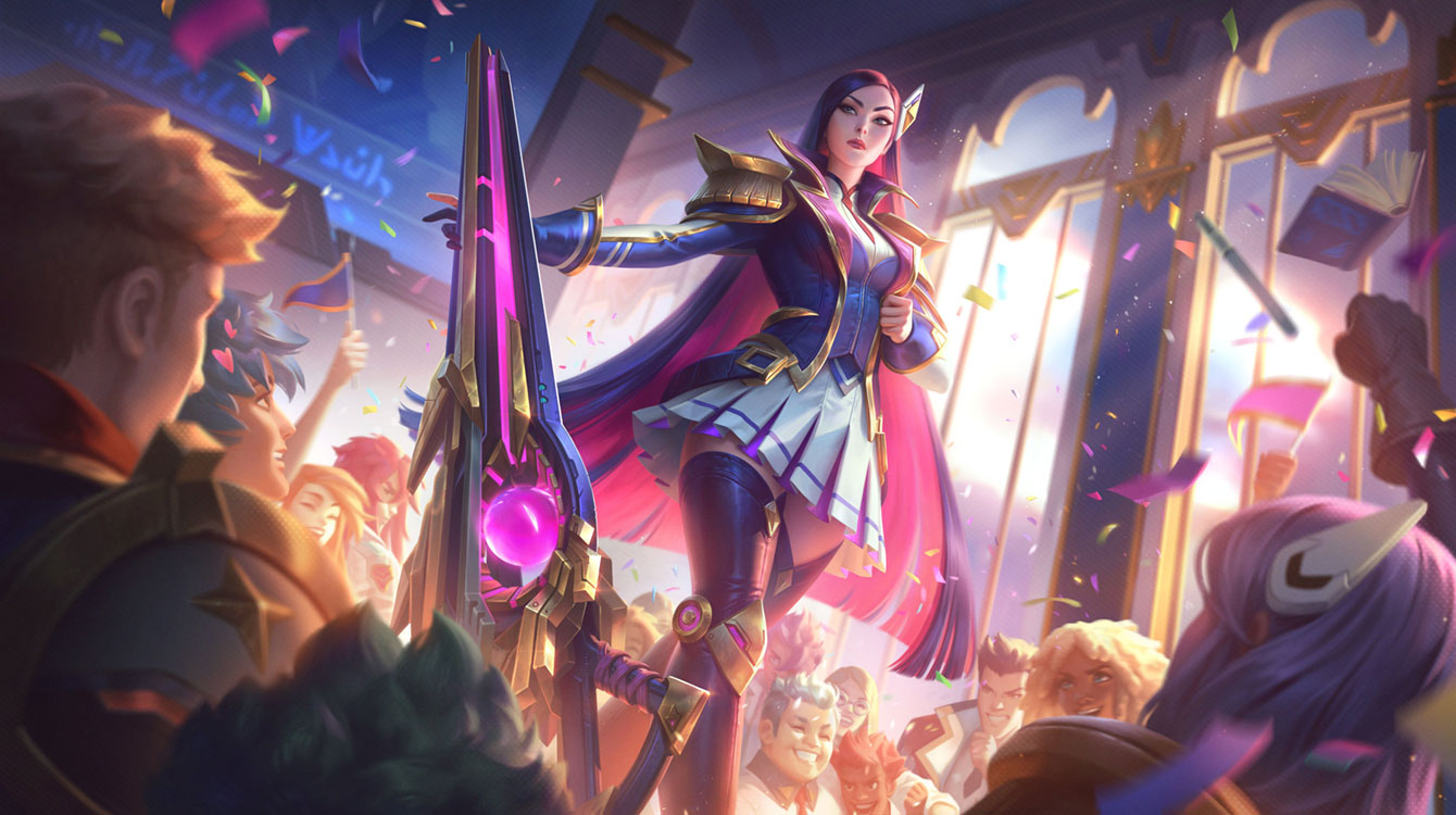 Battle Academia Caitlyn Art from Legends of Runeterra