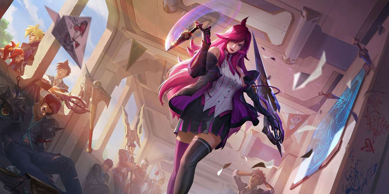 Battle Academia Katarina Art from Legends of Runeterra