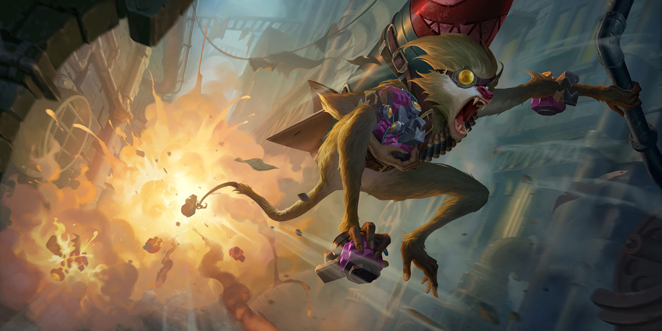 Boom Baboon Art from Legends of Runeterra
