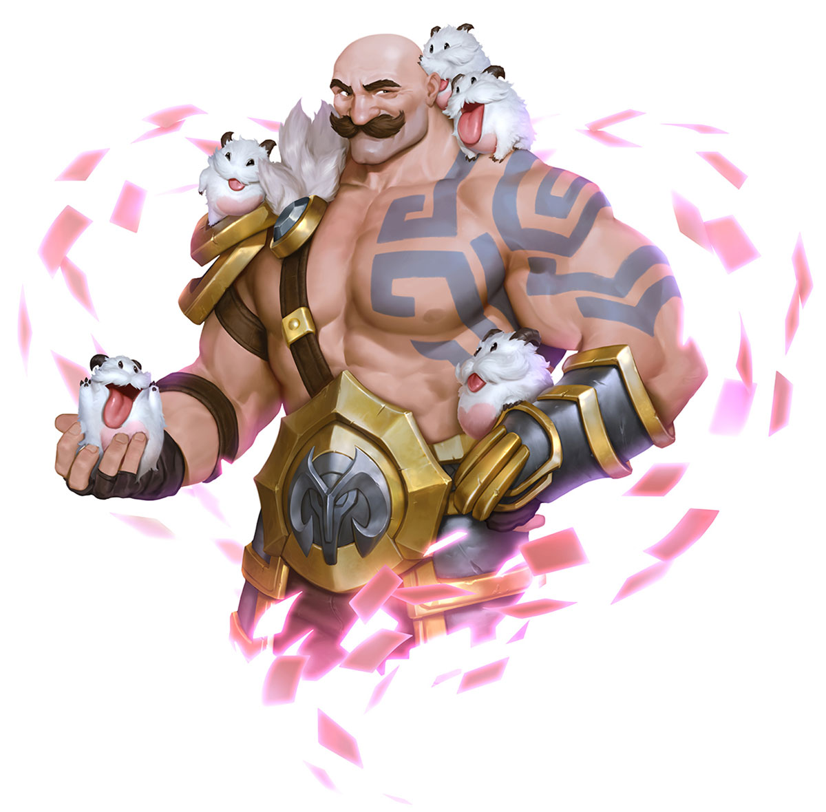 Braum and Poros Art from Legends of Runeterra