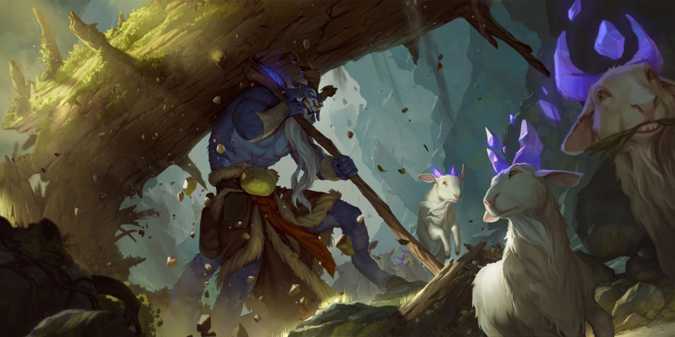 Broadbacked Protector Art from Legends of Runeterra